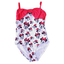 Disney Minnie Mouse Swimsuit Kids Size 7/8 So Cute, Adjustable Strap