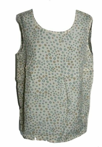 Sommertop Top TrÄGertop Creme TÜRkis Beige Kreise Viskose 46 Neu-image