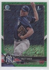 2018 Bowman Chrome Prospects Green Shimmer Refractor 14/99 Matt Sauer 0f4