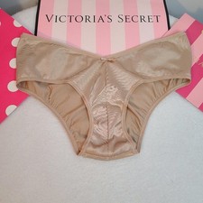 VTG Victoria's Secret Silky Second Skin Satin V Tanga Cheeky Panty Size Lg