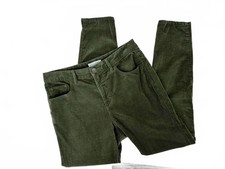 LOFT Olive Green Corduroy Curvy High Waist Skinny Pants Women's Size 28/6