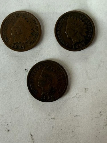 “3LotBuy”-1897 Indian Head Cent Buy-Circulated