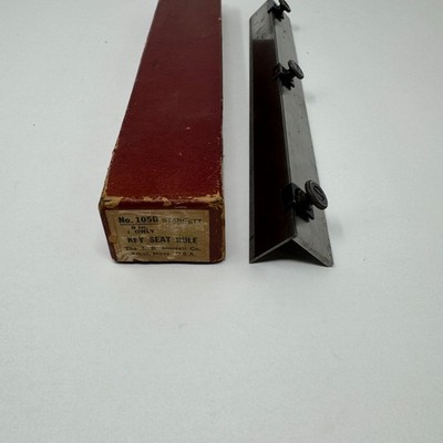 Starrett No. 105D Key Seat Rule 9'' Length With No. 400 Rule + Box Machinist Tool