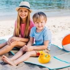 Cartoon Yellow Duck Bath Toy Swimming Pool Watering Can Shower Baby Water Game