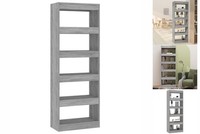 Standregal BüCherregal Raumteiler Grau Sonoma 60X30X166 Cm Spanplatte