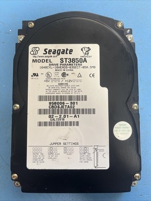 Seagate Medalist ST3850A 850.5MB IDE Festplatte Getestet