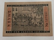 Berlin, 2 Mark, PFERDEEISENBAHN, Notgeld