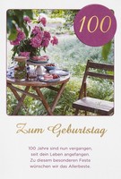 100. Geburtstag Unverpackte GlüCkwunschkarte Mit Umschlag Kuchentisch 100 Jahre