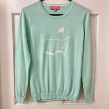 Magnolia Lane Collection Masters Golf Sweater Women S Mint Green Cashmere Cotton
