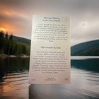 New Holy Card Jesus With Morning Offering On Spanish And English  — photo 2