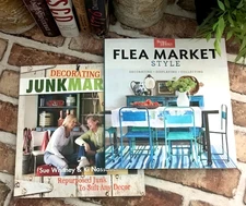 BETTER HOMES AND GARDENS FLEA MARKET STYLE & DECORATING JUNK STYLE BOOKS- SET/2