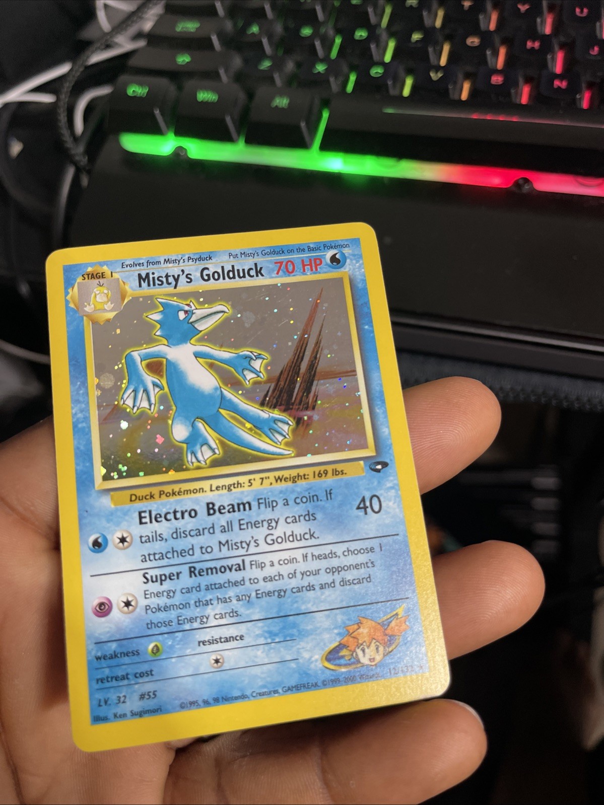Pokemon Gym Challenge Misty's Golduck 12/132 - Gym Challenge (G2)