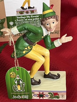 Jim Shore Buddy Elf   Smiling's My Favorite / Crouching Pose   Figurine  NEW