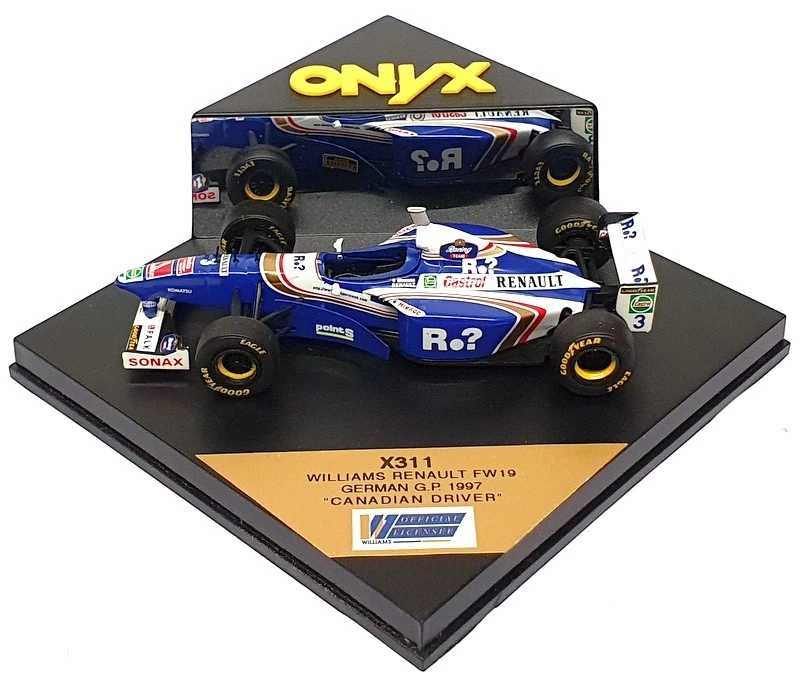 Onyx escala 1/43 X311 - F1 Williams Renault FW19 GP de Alemania 1997 piloto canadiense Foto 4 de 4