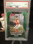 2024 Panini Prizm - Emergent Bo Nix #3 Green Wave Prizm (RC) PSA9