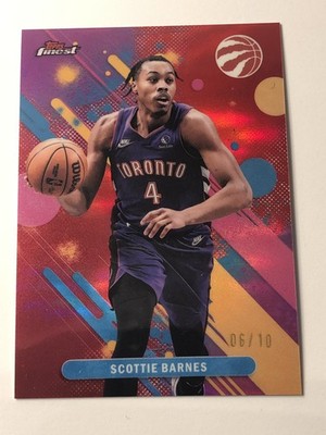 2025-26 Topps Finest Basketball SCOTTIE BARNES Red Refractor Common 06/10