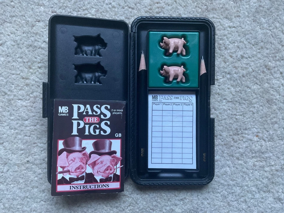 Vintage MB Games Pass The Pigs Travel Game 1984 - Complete - Never Used - Image 2 of 4