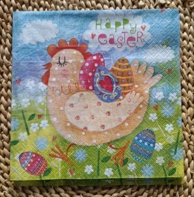 4 Servietten für Decoupage Frohe Ostern