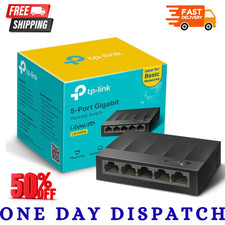 5 Port TP-LINK Gigabit Fast Ethernet Switch LAN Network Splitter Hub Wired