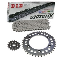 Kettensatz KTM SMC 660 Supermoto 03-04 Kette DID 520 ZVM-X 118 Offen 16/38