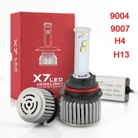 1 Pair H4 120w 9600lm Car Led Headlight Bulbs Conversion Kit 6000k Pure White 1 Pair H4 120w 9600lm Car Led Headlight Bulbs Conversion Kit 6000k Pure White