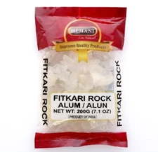 White Alum Crystal Rock 200g (7.05 oz) I FITKARI ROCK I Piedra de Alumbre I Sheb