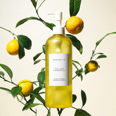 Graymelin Vita Yuja Cleansing Oil 400ml / 13.5 oz #Glossy Vitamin Yellow Trio