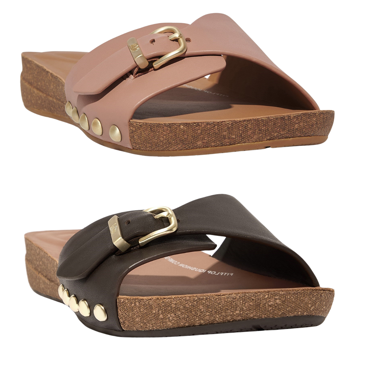 Women's Fitflop iQushion Adjustable Buckle Slides Summer Holiday Sandals UK  4-8