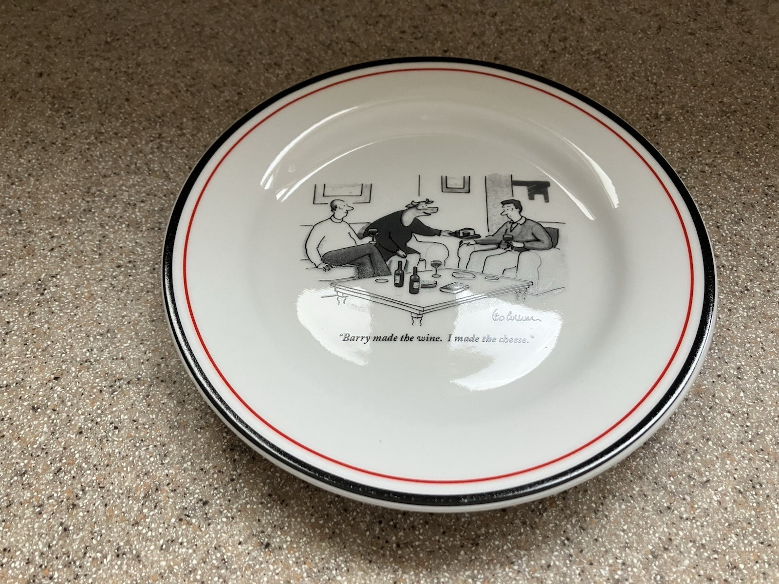 New Yorker 6-Piece Cheese and Salad Plate Set in Original Round Box-image