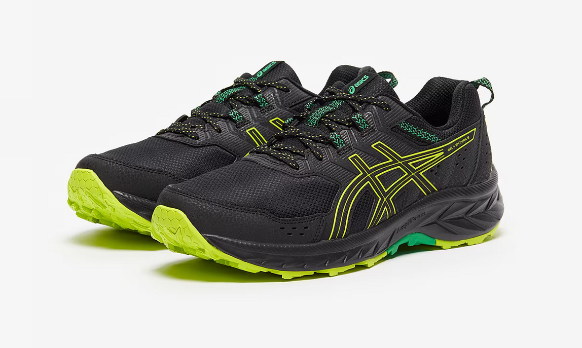 ASICS GelVenture 9 Black Mens Trail Running Trainers Shoes UK 9_10_10
