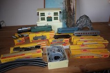 Ensemble train Jouet ancien Train Gégé Locomotive Wagon