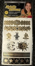 METALLIC JEWELRY TEMPORARY TATTOOS Body Art Costume Halloween Teens Women US NEW