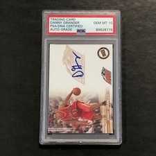 2005 Presspass Danny Granger Signed Rookie Card AUTO GRADE 10 PSA Slabbed RC Lob