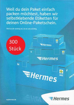 300 Hermes Versandetiketten Aufkleber selbstklebend zum bedrucken A4