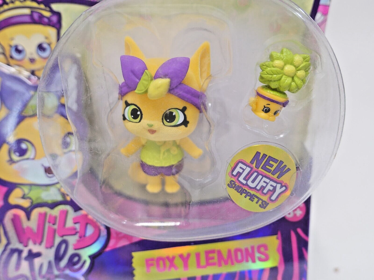 New! Shopkins Wild Style Foxy Lemons Shoppet and Leona Lemon Tree