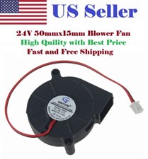 24V DC GDSTIME Blower Cooling Fan 5015 Hotend Extruder RepRap 3D Printer 2Pin