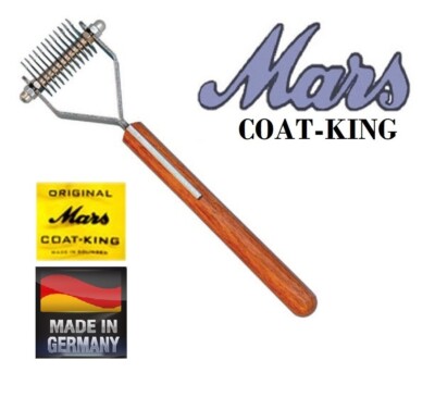 MARS COAT KING STRIPPER DOG 12 Blade STRIPPING RAKE Tool Undercoat Hair Comb