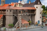 Faller 191790 Old Town Wall With Extension 1:87 H0 Gauge # New In Ovp #