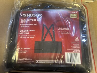 Husky Black Brace Support Belt Size XL (1)