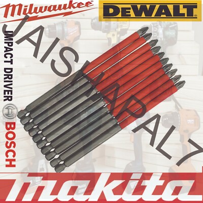 10pcs 70mm Non Slip Screwdriver Drill Bits Power Bit Drill Philips Slotted Skid Screw Hex Bit - Foto 11