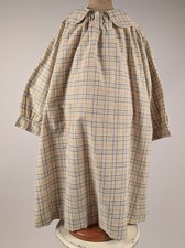 DEPRESSION 1920  S PLAID FEEDSACK COTTON CHILD  S DRESS
