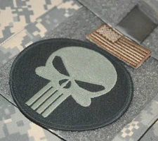 AFSOC TACP JTAC COMBAT CONTROL DEATH on CALL vêlkrö 2-PC: US FLAG TAB + SKULL