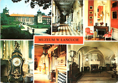 Postcard. Multiple Views of the Museum in Lancut.