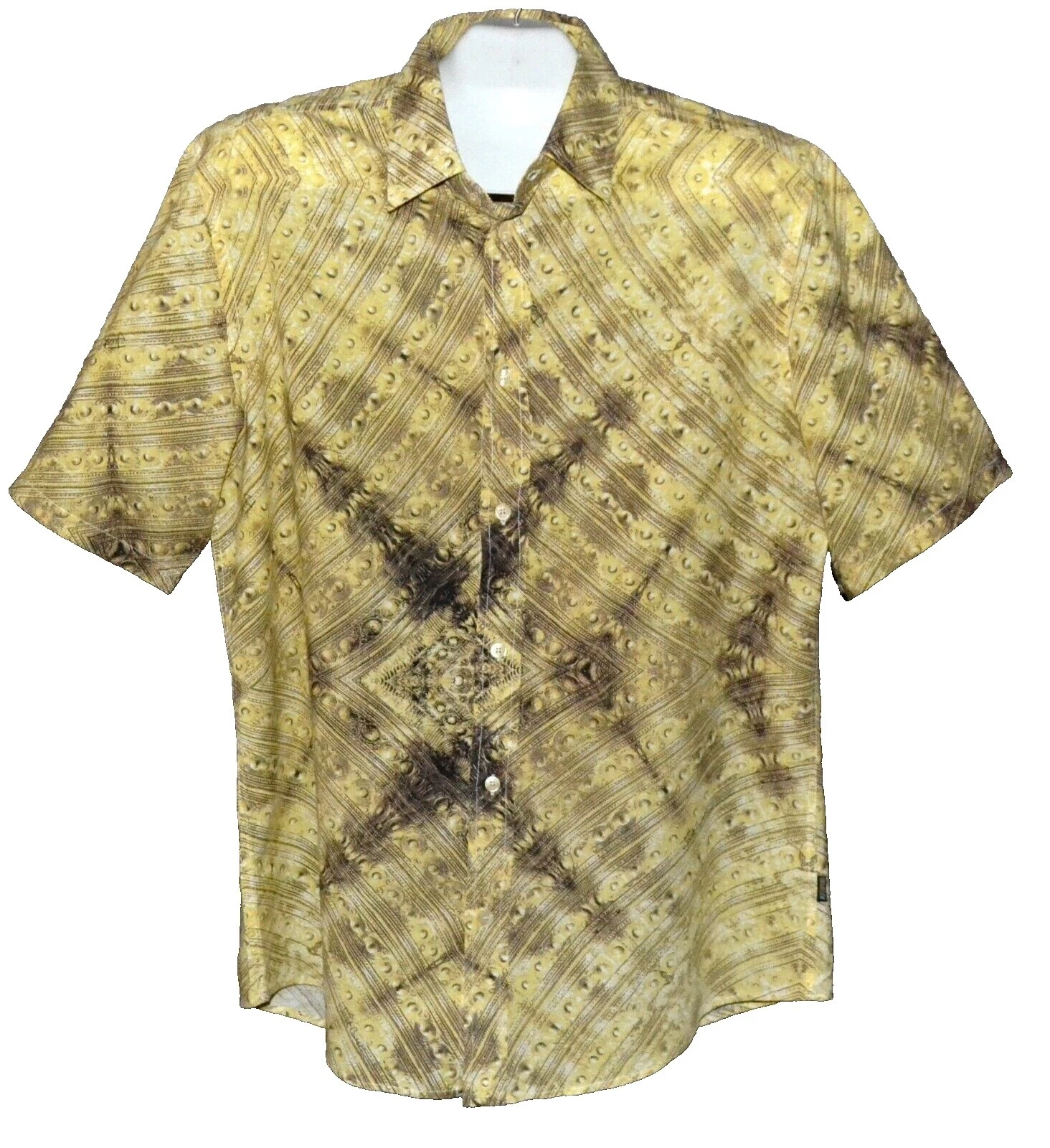 Camisas para hombre Just Cavalli informales geométricas con botones