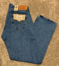 Levi's 501 Straight Leg Button Fly Blue Jean Men's Sizes NWT 501-0193 D8