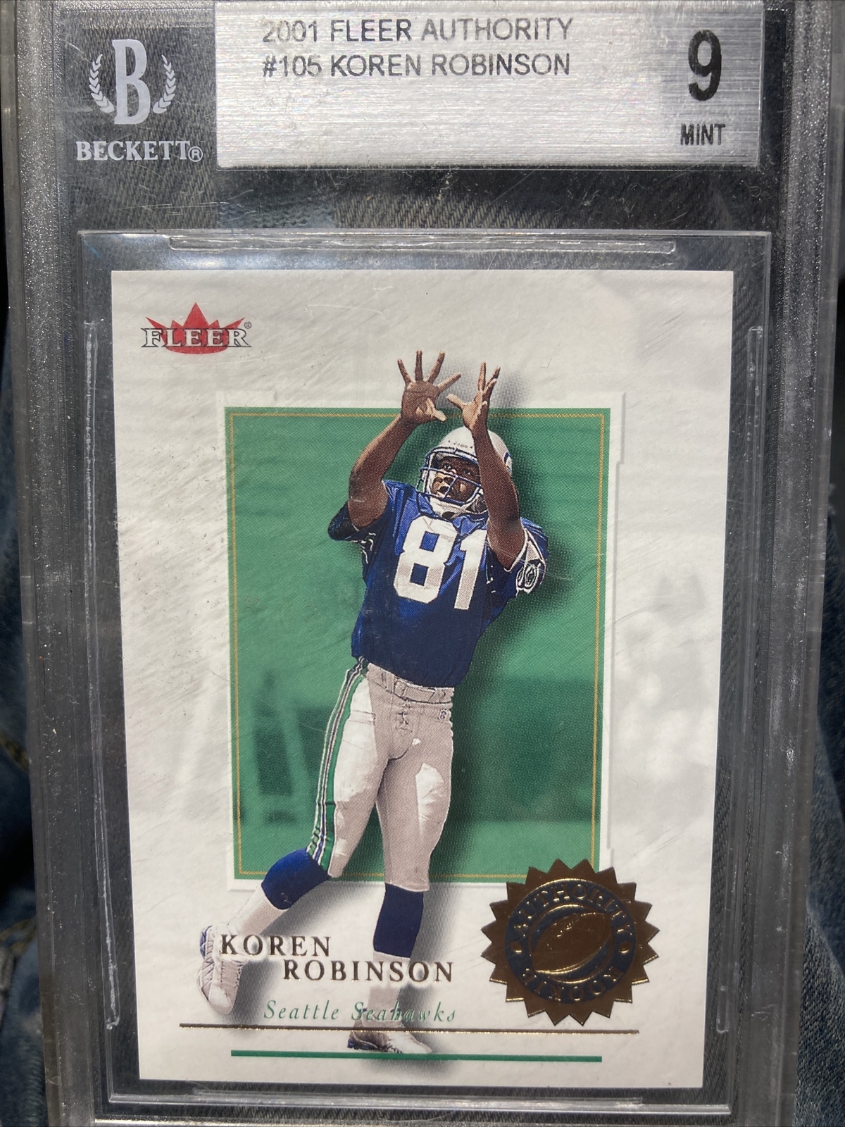 Koren Robinson Fleer Authority #105 Graded Rookie Prominence