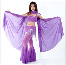 New Chiffon Shawl Veil Scarf multi-use 8 color 250x120cm Belly Dance Costumes