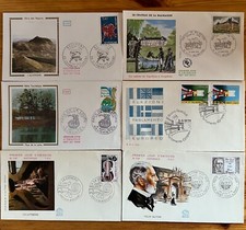 LOT de 6 ENVELOPPES 1er JOUR - FDC : 1975-79 YT 1849 - 1850 - 1873 - 2052 - 2072