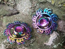 Fire Wheel Metal Fidget Spinner Seven Color Kids Boys Girls ADHD Adult EDC Toys