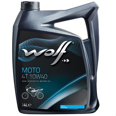 Motoröl Wolf MOTO 4T 29133 SAE 10W-40 4 Liter für Aprilia Honda Kymco Yamaha 